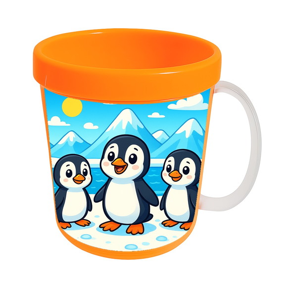Caneca Acrílica Infantil Personalizada Pinguins - Imagem 5