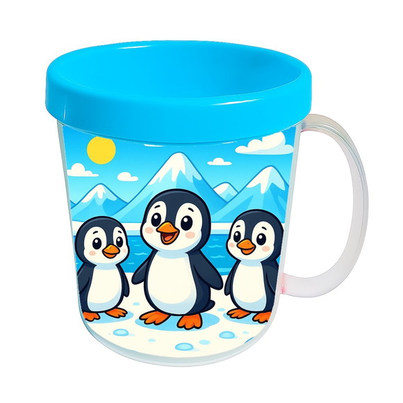Caneca Acrílica Infantil Personalizada Pinguins - Imagem 2