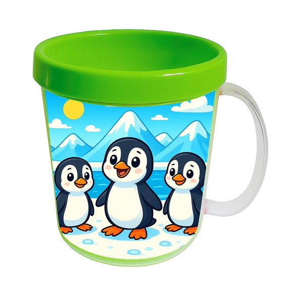 Caneca Acrílica Infantil Personalizada Pinguins - Imagem 4
