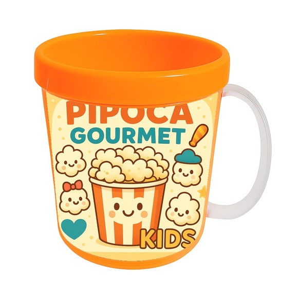 Caneca Acrílica Infantil Personalizada Pipoca Gourmet Kids - Imagem 5