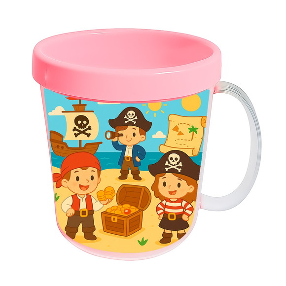 Caneca Acrílica Infantil Personalizada Piratas - Imagem 3