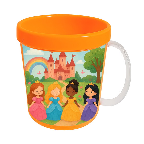 Caneca Acrílica Infantil Personalizada Princesas Encantadas - Imagem 5