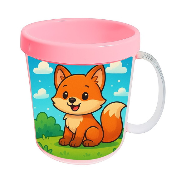Caneca Acrílica Infantil Personalizada Raposinha - Imagem 3