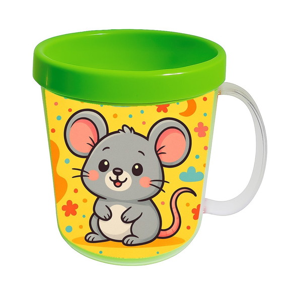 Caneca Acrílica Infantil Personalizada Ratinho Fofo - Imagem 4