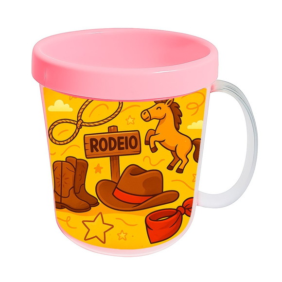 Caneca Acrílica Infantil Personalizada Rodeio - Imagem 3