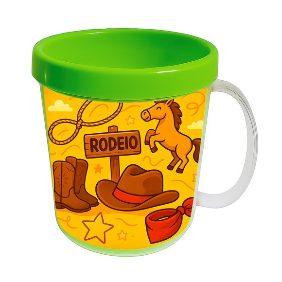 Caneca Acrílica Infantil Personalizada Rodeio - Imagem 4