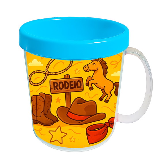 Caneca Acrílica Infantil Personalizada Rodeio - Imagem 2