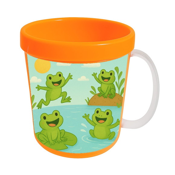 Caneca Acrílica Infantil Personalizada Sapos Divertidos - Imagem 5