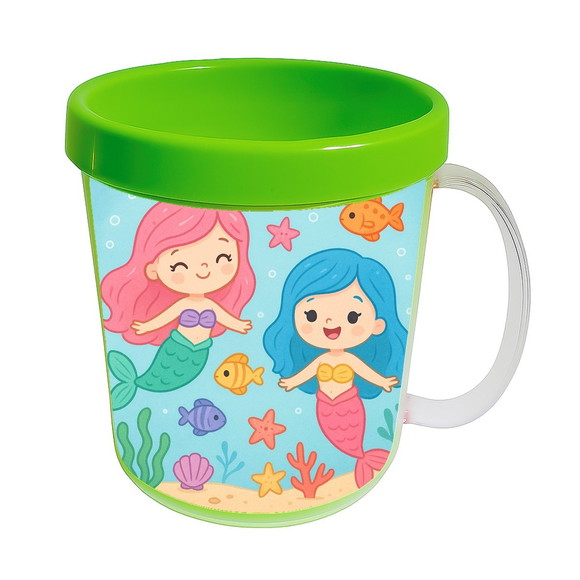 Caneca Acrílica Infantil Personalizada Sereias - Imagem 4