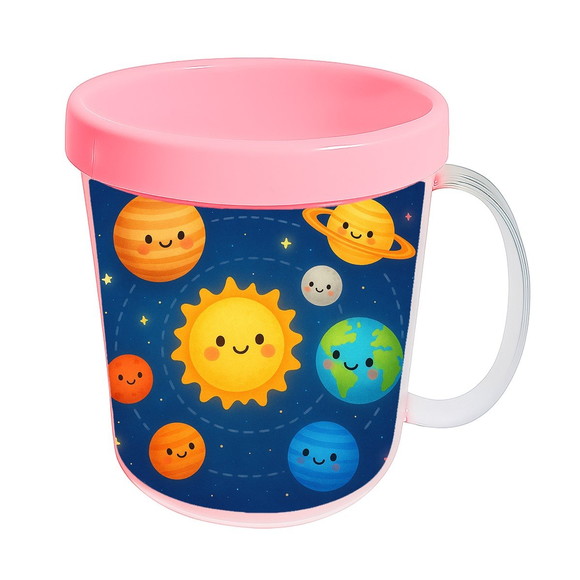 Caneca Acrílica Infantil Personalizada Sistema Solar - Imagem 3