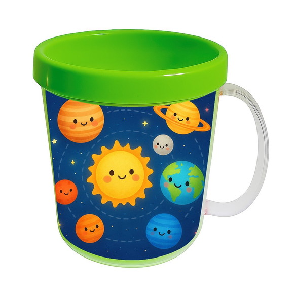 Caneca Acrílica Infantil Personalizada Sistema Solar - Imagem 4