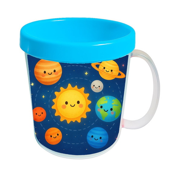 Caneca Acrílica Infantil Personalizada Sistema Solar - Imagem 2