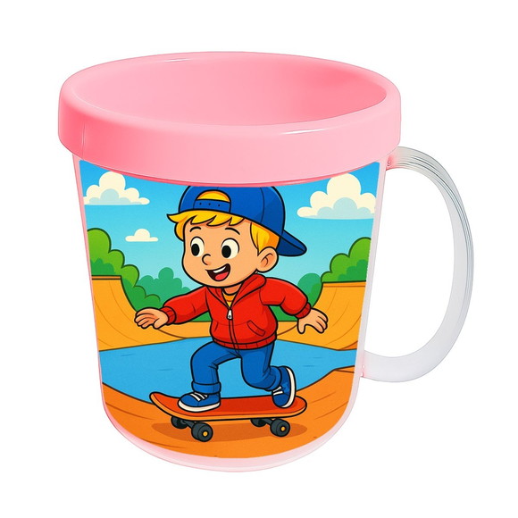Caneca Acrílica Infantil Personalizada Skate Kids - Imagem 3