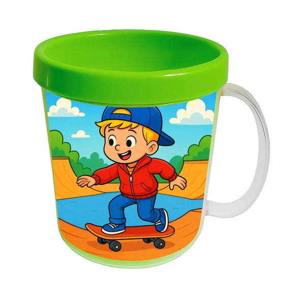Caneca Acrílica Infantil Personalizada Skate Kids - Imagem 4