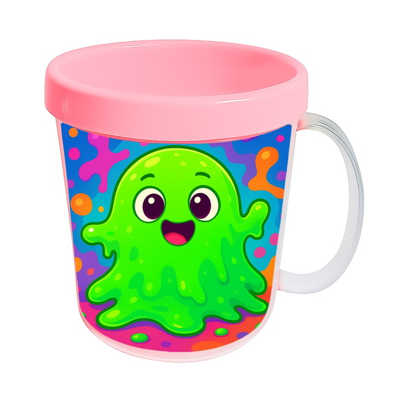 Caneca Acrílica Infantil Personalizada Slime - Imagem 3