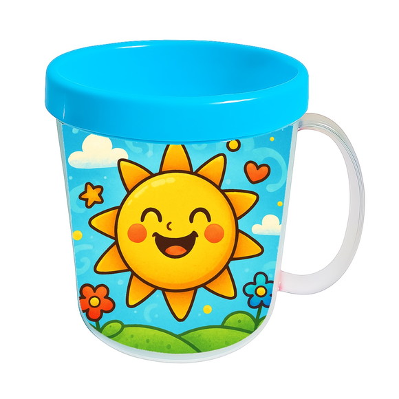 Caneca Acrílica Infantil Personalizada Sol Sorridente - Imagem 2