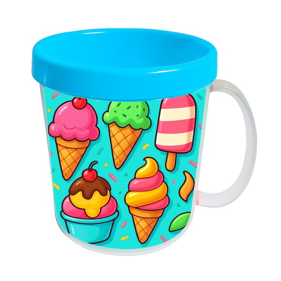 Caneca Acrílica Infantil Personalizada Sorvetes - Imagem 2