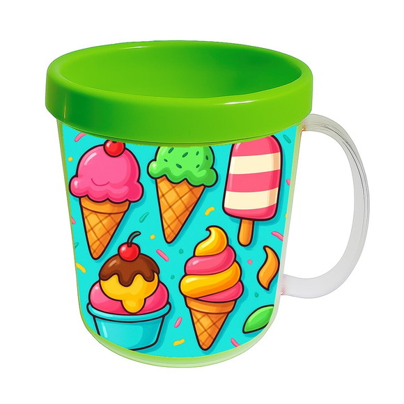 Caneca Acrílica Infantil Personalizada Sorvetes - Imagem 4