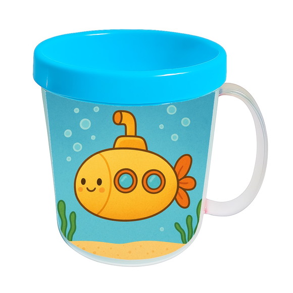 Caneca Acrílica Infantil Personalizada Submarino - Imagem 2