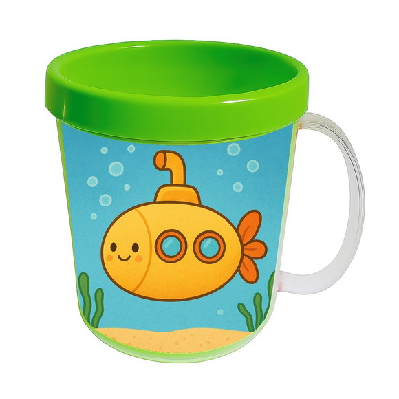 Caneca Acrílica Infantil Personalizada Submarino - Imagem 4