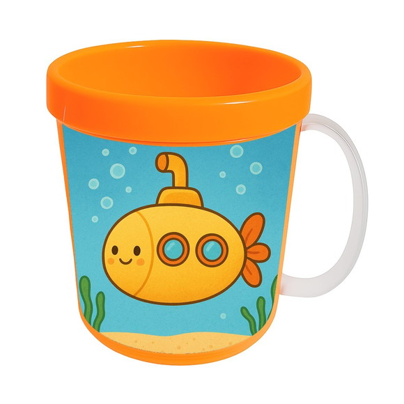Caneca Acrílica Infantil Personalizada Submarino - Imagem 5