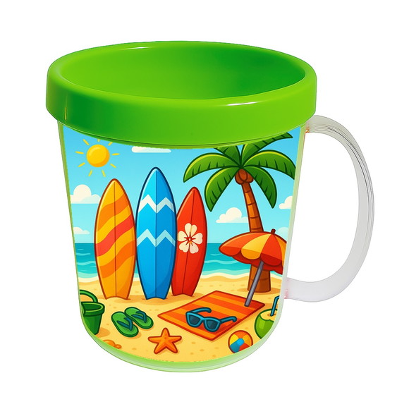 Caneca Acrílica Infantil Personalizada Surf - Imagem 4