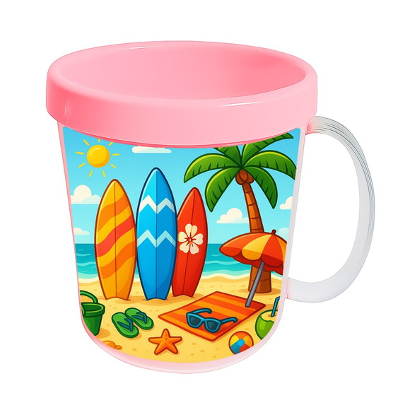 Caneca Acrílica Infantil Personalizada Surf - Imagem 3