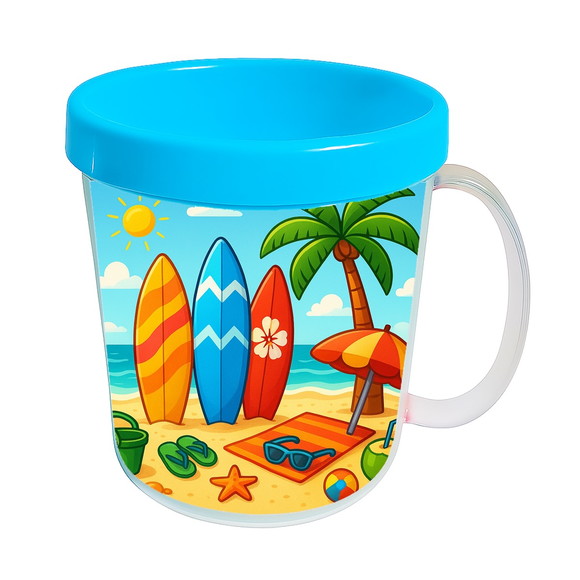 Caneca Acrílica Infantil Personalizada Surf - Imagem 2