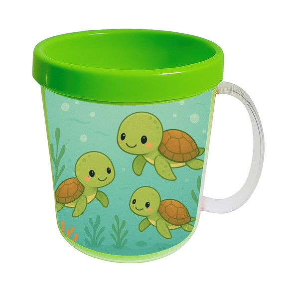 Caneca Acrílica Infantil Personalizada Tartaruguinhas - Imagem 4