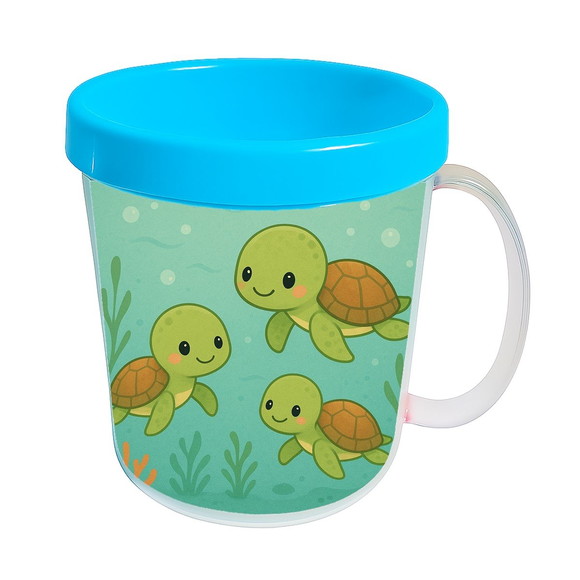Caneca Acrílica Infantil Personalizada Tartaruguinhas - Imagem 2