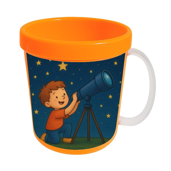 Caneca Acrílica Infantil Personalizada Telescópio Kids - Imagem 5