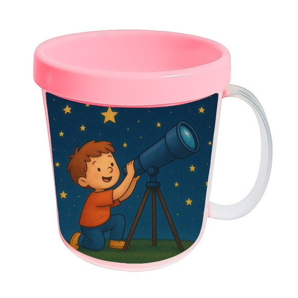 Caneca Acrílica Infantil Personalizada Telescópio Kids - Imagem 3