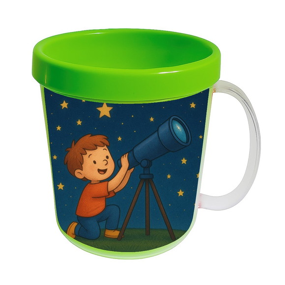 Caneca Acrílica Infantil Personalizada Telescópio Kids - Imagem 4