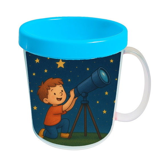 Caneca Acrílica Infantil Personalizada Telescópio Kids - Imagem 2