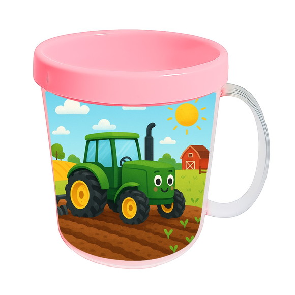 Caneca Acrílica Infantil Personalizada Trator - Imagem 3