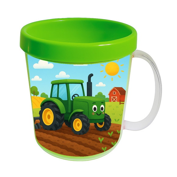 Caneca Acrílica Infantil Personalizada Trator - Imagem 4