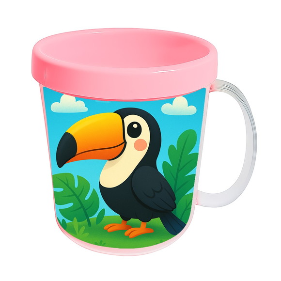 Caneca Acrílica Infantil Personalizada Tucano - Imagem 3