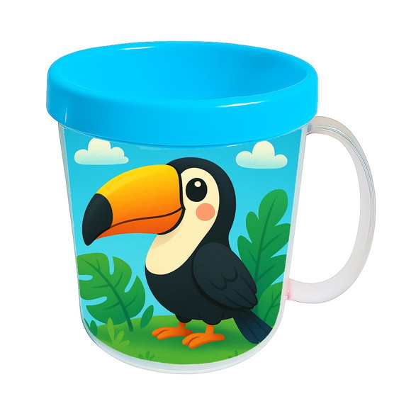 Caneca Acrílica Infantil Personalizada Tucano - Imagem 2