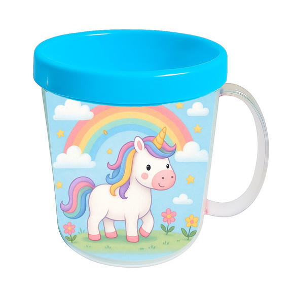 Caneca Acrílica Infantil Personalizada Unicórnio - Imagem 2