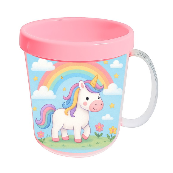 Caneca Acrílica Infantil Personalizada Unicórnio - Imagem 3