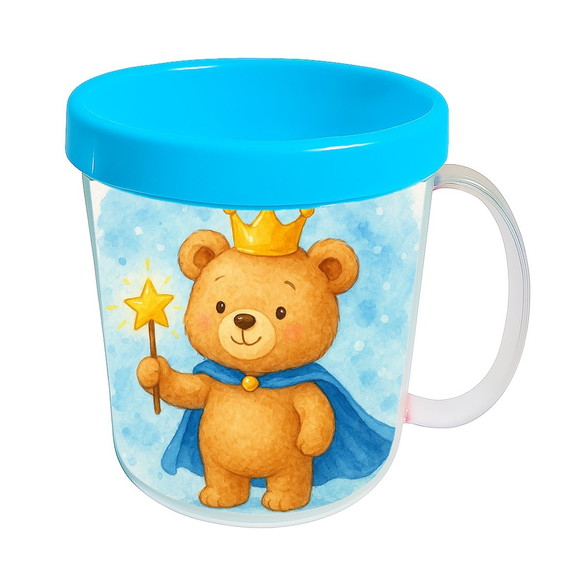 Caneca Acrílica Infantil Personalizada Ursinho Príncipe - Imagem 2