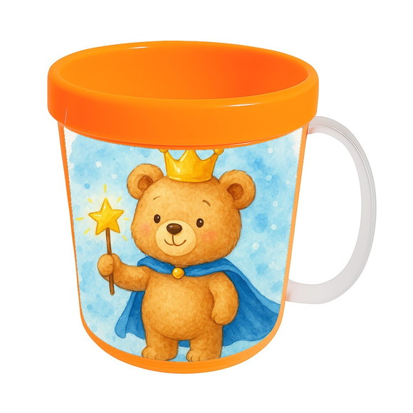 Caneca Acrílica Infantil Personalizada Ursinho Príncipe - Imagem 5