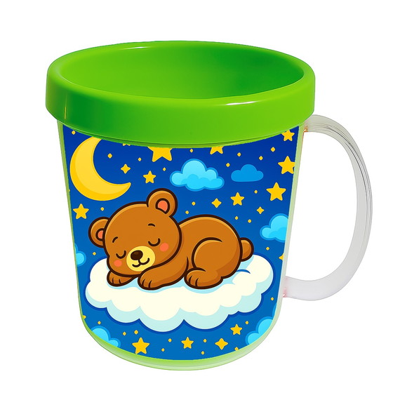 Caneca Acrílica Infantil Personalizada Ursinho Soninho - Imagem 4