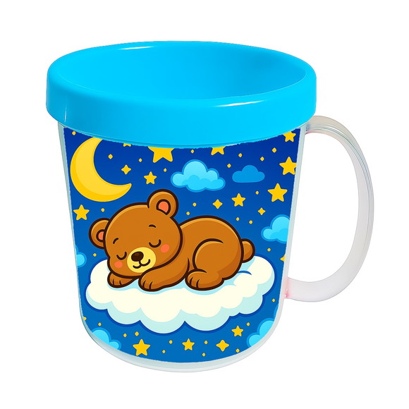Caneca Acrílica Infantil Personalizada Ursinho Soninho - Imagem 2