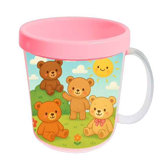 Caneca Acrílica Infantil Personalizada Ursinhos - Imagem 3