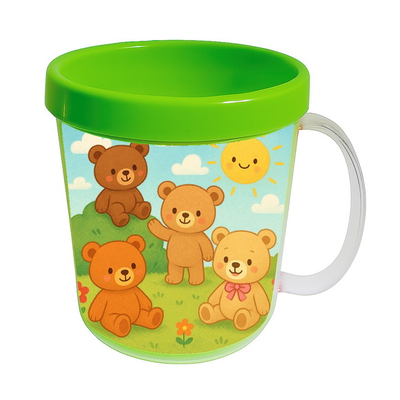 Caneca Acrílica Infantil Personalizada Ursinhos - Imagem 4