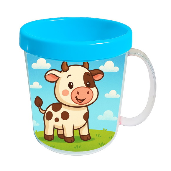 Caneca Acrílica Infantil Personalizada Vaquinha - Imagem 2