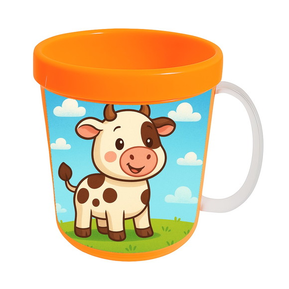 Caneca Acrílica Infantil Personalizada Vaquinha - Imagem 5