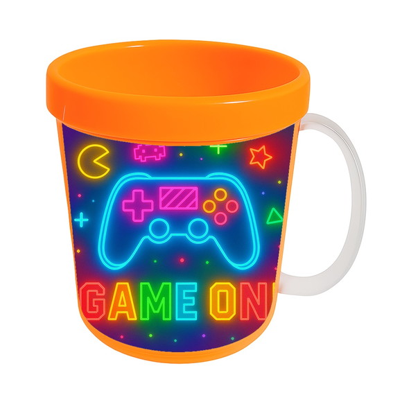 Caneca Acrílica Infantil Personalizada Video Game Neon - Imagem 5