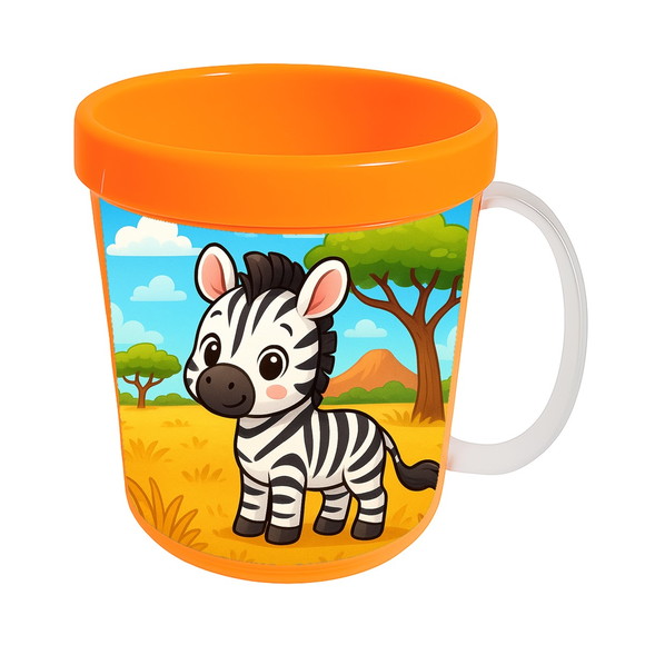 Caneca Acrílica Infantil Personalizada Zebra Baby - Imagem 5
